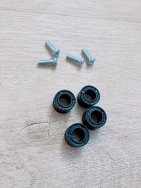 VESA Monitor Mount Screws and Spacers Set (4 Screws + 4 Spacers)